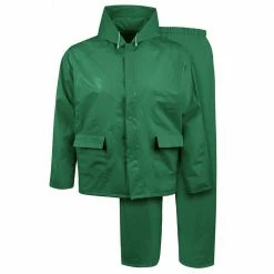 Lincoln Outfitters Men's 0.10mm PEVA Rain Suit Green - D-83201-GR - Raingear