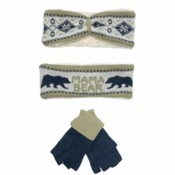 Lincoln Outfitters Women's Warm Hearted Headband and Glove Set Tan - P11710-TAN - Winter Headband and Glove Set