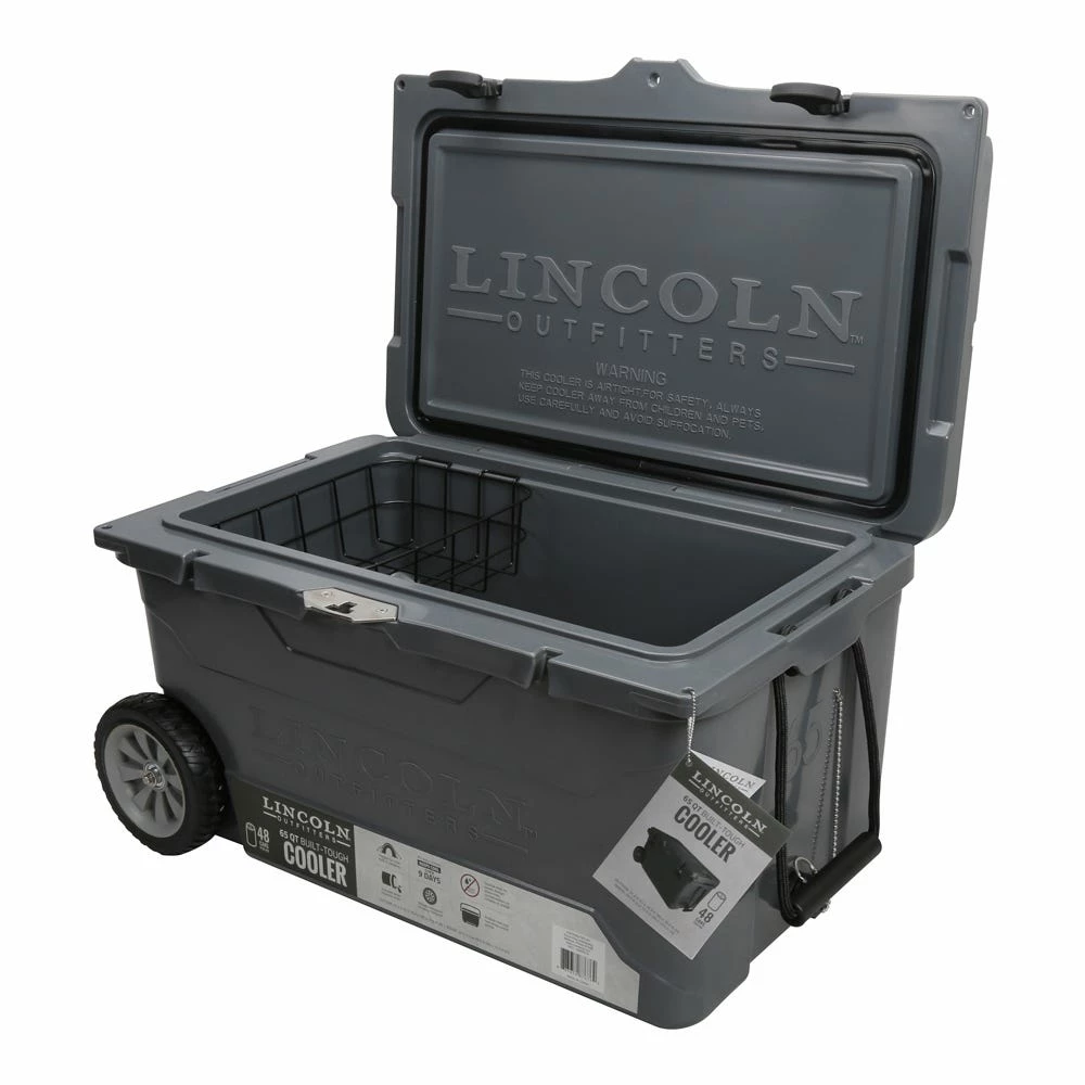 Lincoln Outfitters 65 Quart High Performance Cooler, Grey - 87-676-0204 - Coolers 4 Lincoln Outfitters 65 Quart High Performance Cooler, Grey - 87-676-0204 - Coolers - Image 4