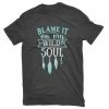 Lincoln Outfitters Ladies Blame My Wild Soul Short Sleeve T-Shirt - LO-L167 - T-Shirts