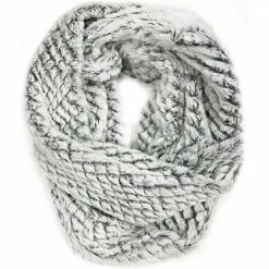 Lincoln Outfitters Women's Faux Fur Snowy Eternity Scarf White  - P22886-WHT - Women's Eternity Scarfs