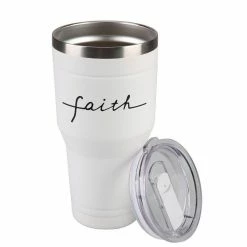 Lincoln Outfitters "Faith" 30 oz. Religious Tumbler, White - 89-644-0204 - Tumblers -Cheap Lincoln Outfitters Store 45a591717b3a04889b48a22d8769b5985c50c806 32631067 3