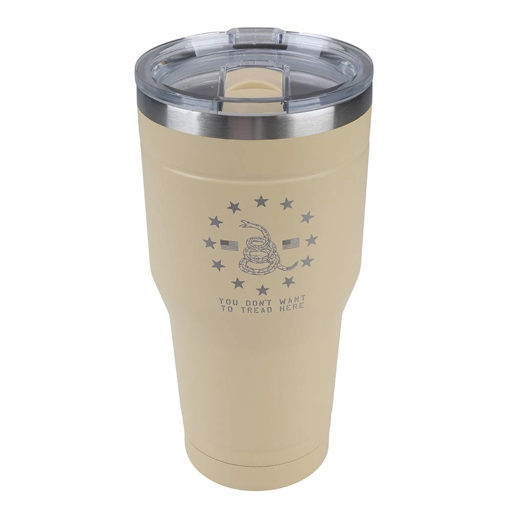 Lincoln Outfitters 30oz Tumbler Tan Don't Tread On Me - 32631046 - Tumblers 3 Lincoln Outfitters 30oz Tumbler Tan Don't Tread On Me - 32631046 - Tumblers - Image 3