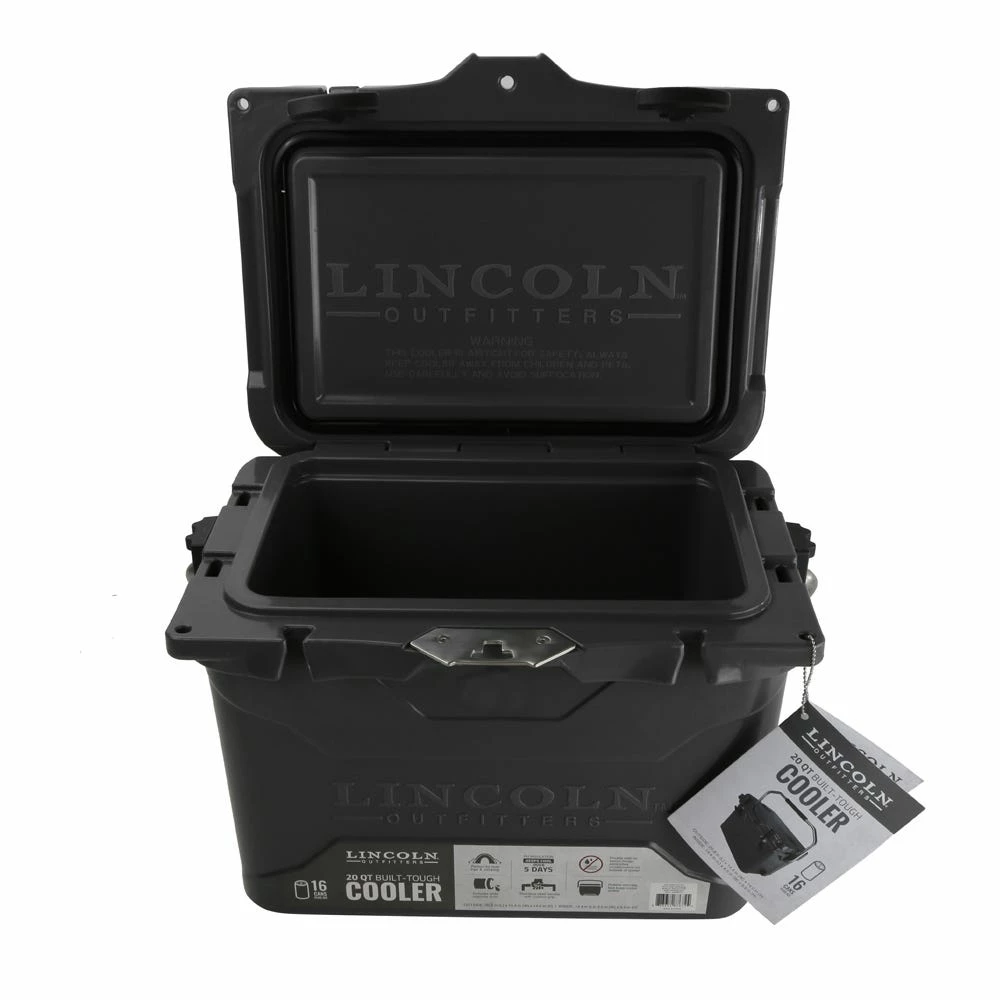 Lincoln Outfitters 20 Quart High Performance Cooler, Grey - 87-672-0204 - Coolers 4 Lincoln Outfitters 20 Quart High Performance Cooler, Grey - 87-672-0204 - Coolers - Image 4