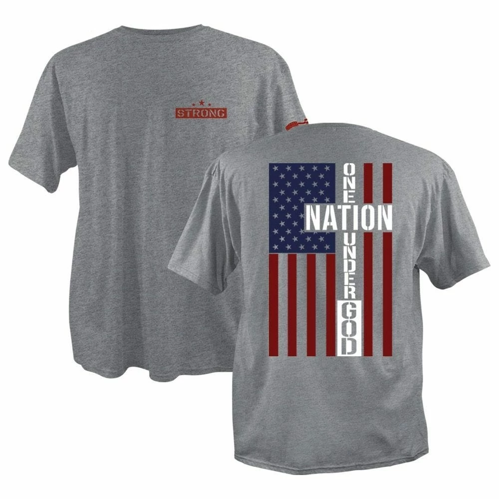 Lincoln Outfitters Men's One Nation Under God Short Sleeve T-Shirt - SG-77 - T-Shirts 1 Lincoln Outfitters Men's One Nation Under God Short Sleeve T-Shirt - SG-77 - T-Shirts