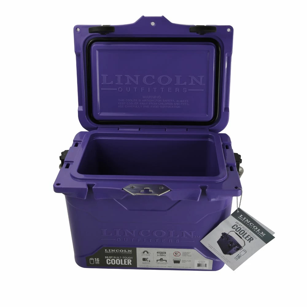 Lincoln Outfitters 20 Quart High Performance Cooler, Purple - 87-675-0204 - Coolers 2 Lincoln Outfitters 20 Quart High Performance Cooler, Purple - 87-675-0204 - Coolers - Image 2