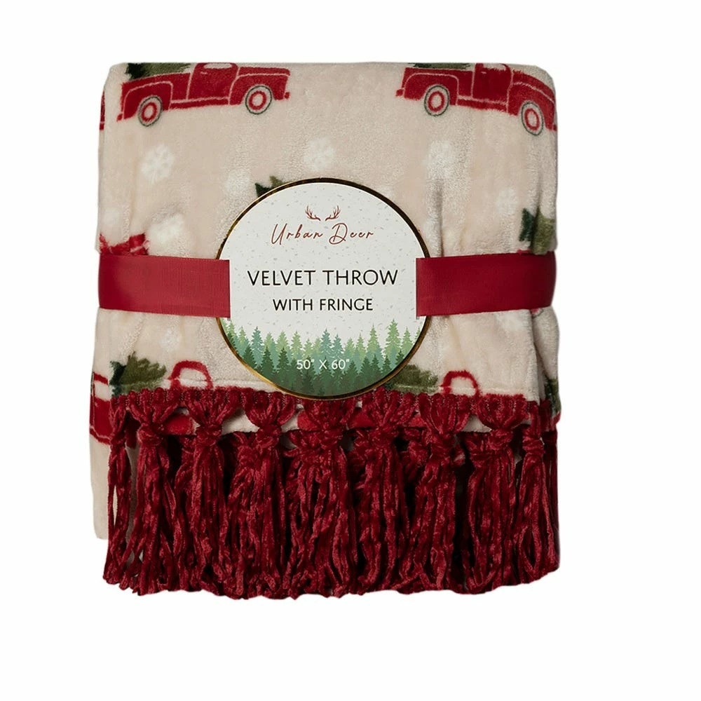 Lincoln Outfitters Orange Velvet 50 x 60 Throw with printed truck Patch applique - RK-VELAP-TRK - Blankets & Bedspreads 1 Lincoln Outfitters Orange Velvet 50 x 60 Throw with printed truck Patch applique - RK-VELAP-TRK - Blankets & Bedspreads