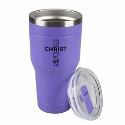 Lincoln Outfitters "All Things Through Christ" 30 oz. Religious Tumbler, Purple - 89-641-0204 - Tumblers -Cheap Lincoln Outfitters Store 663287f6261c1c14765782479f3fdd132024a57f 32631064 3