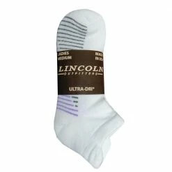 Lincoln Outfitters Women's Ultra-Dri No-Show Sock 3 Pack White - L3/72036-W - Socks Women's