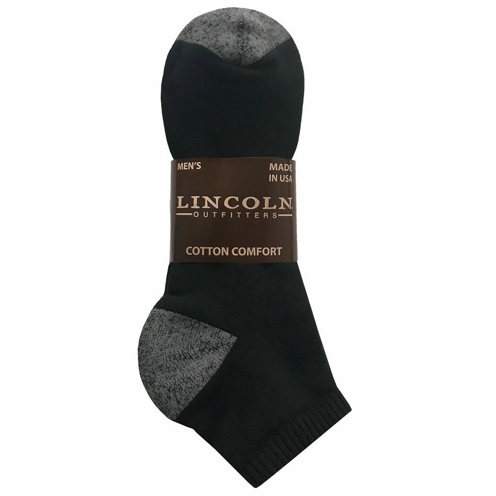 Lincoln Outfitters Men's No-Show Sock 3 Pack Black - L3/950-BL - Socks 1 Lincoln Outfitters Men's No-Show Sock 3 Pack Black - L3/950-BL - Socks