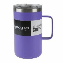 Lincoln Outfitters 20 Oz. Coffee Mug Purple 87-964-0204 - Water Bottles & Hydration