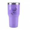 Lincoln Outfitters "Faith Over Fear" 30 oz. Religious Tumbler, Purple - 89-639-0204 - Tumblers