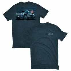 Lincoln Outfitters Men's Short Sleeve Dually Truck T-Shirt Bluesteel Black Heather - LO-140 - T-Shirts