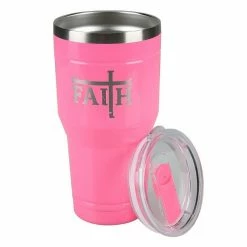 Lincoln Outfitters "Faith" 30 oz. Religious Tumbler, Pink - 89-638-0204 - Tumblers -Cheap Lincoln Outfitters Store 818b688e4bbc6b040a0d1823c87fc0d5498db423 32631061 3