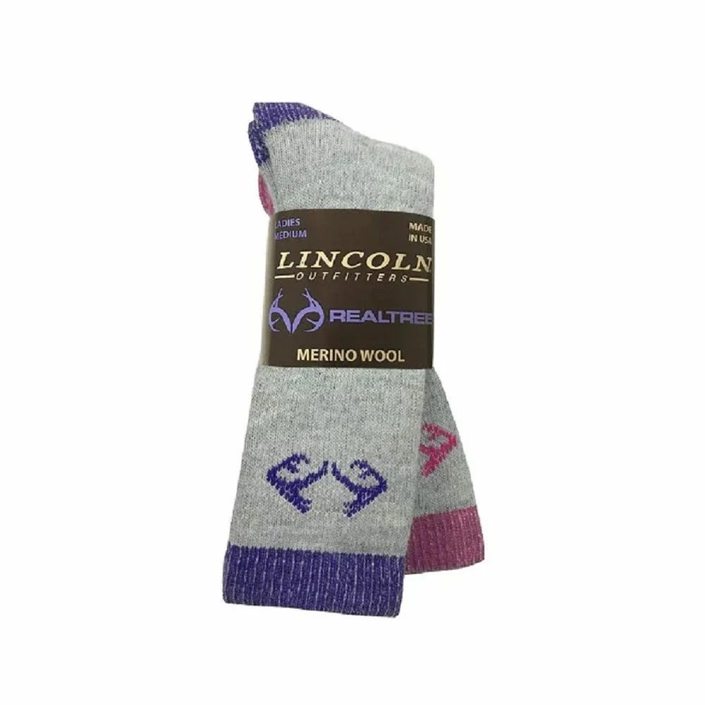 Lincoln Outfitters Ladies Merino Wool Boot Sock 2 Pack Medium - RT/L2/578-PU/FU-M - Socks Women's 1 Lincoln Outfitters Ladies Merino Wool Boot Sock 2 Pack Medium - RT/L2/578-PU/FU-M - Socks Women's