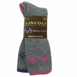 Lincoln Outfitters Ladies Merino Wool Boot Sock 2 Pack Medium - RT/L2/823-PK/PU-M - Socks Women's