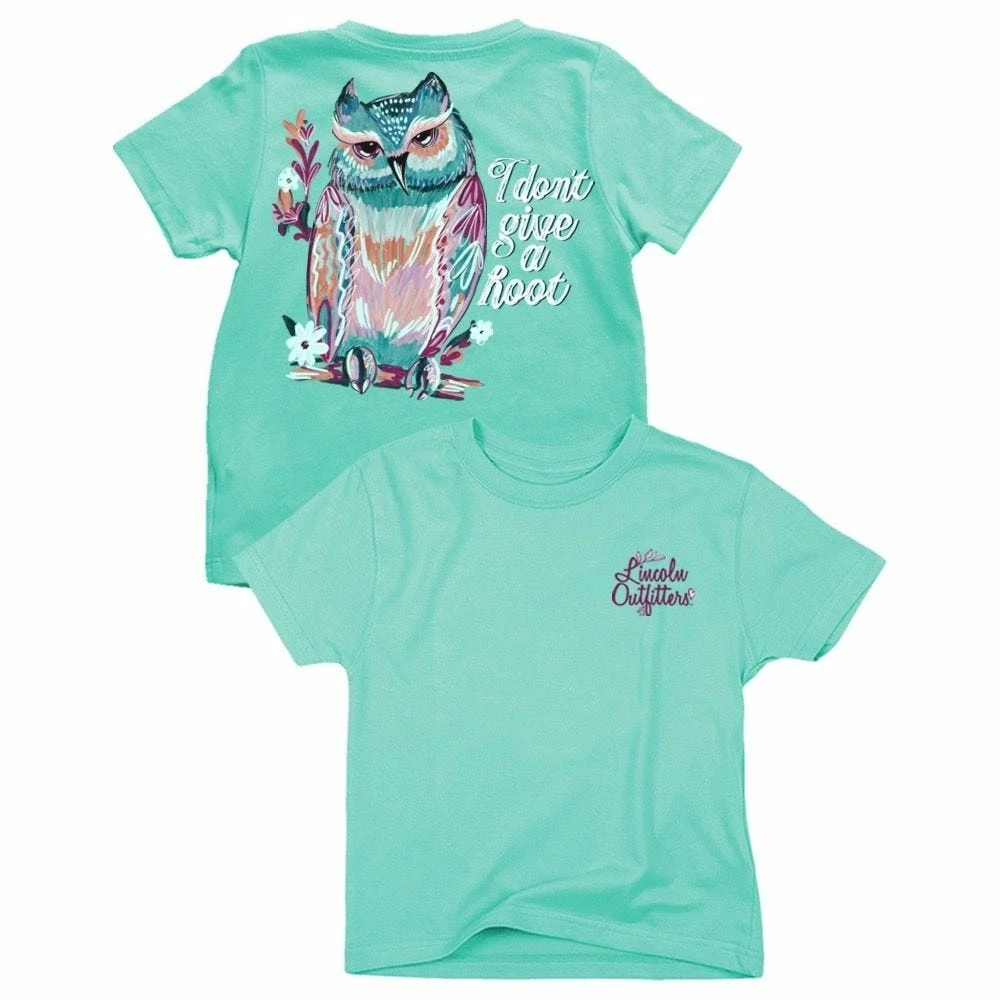 Lincoln Outfitters Youth Girl's Don't Give A Hoot Short Sleeve T-Shirt - LOY-28 - T-Shirts 1 Lincoln Outfitters Youth Girl's Don't Give A Hoot Short Sleeve T-Shirt - LOY-28 - T-Shirts