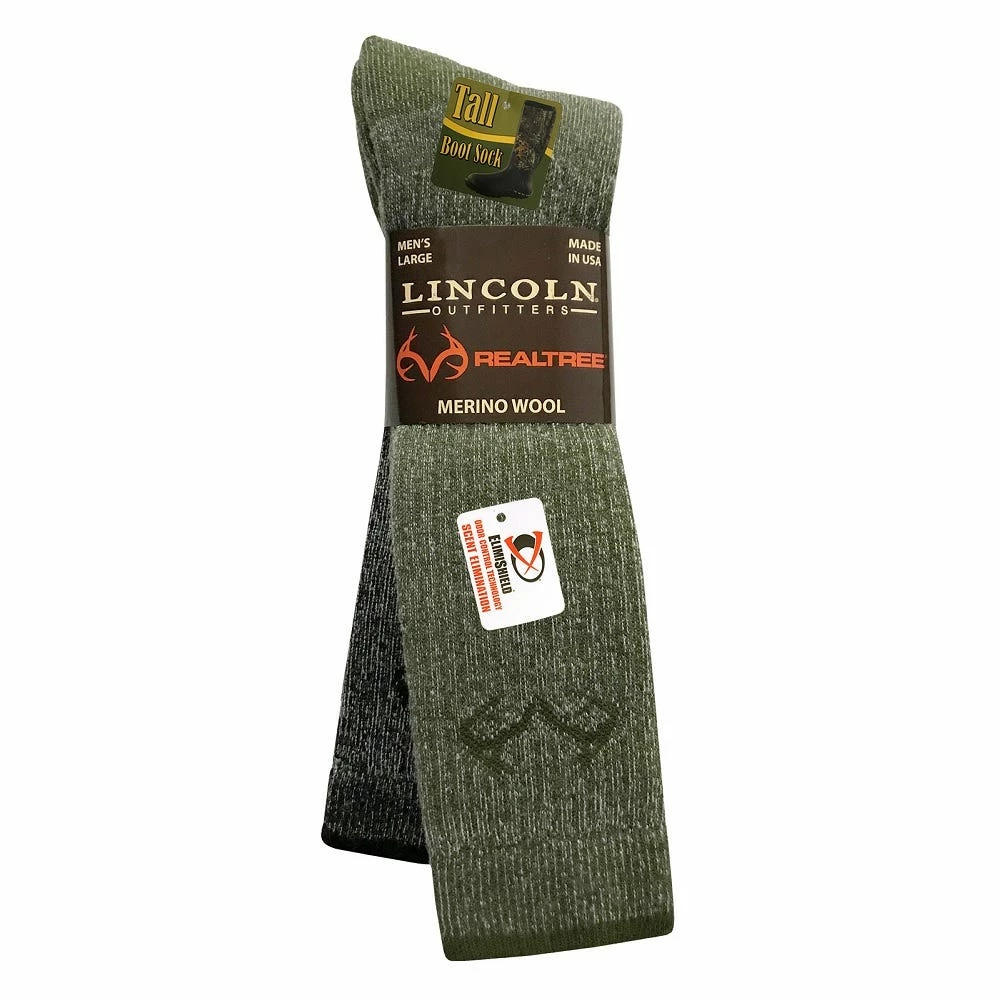Lincoln Outfitters Men's Elimishield Merino Wool Tall Boot Sock 2 Pack Assorted - RT/L2/9676-ASST - Socks 1 Lincoln Outfitters Men's Elimishield Merino Wool Tall Boot Sock 2 Pack Assorted - RT/L2/9676-ASST - Socks