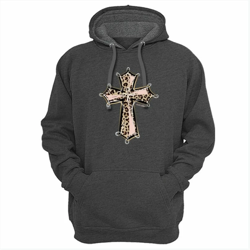 Lincoln Outfitters Cross Design Ladie's Long Sleeve Hoodie, Charcoal Heather - LO-LH27 - Hooded Sweatshirts Women's 1 Lincoln Outfitters Cross Design Ladie's Long Sleeve Hoodie, Charcoal Heather - LO-LH27 - Hooded Sweatshirts Women's