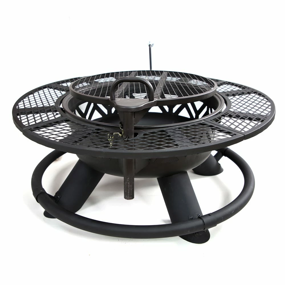 Lincoln Outfitters Steel Fire Pit with BBQ Grate - 90-165-0204 - Fire Pits & Heaters 6 Lincoln Outfitters Steel Fire Pit with BBQ Grate - 90-165-0204 - Fire Pits & Heaters - Image 6