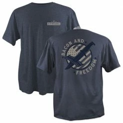 Lincoln Outfitters Strong Men's Bacon and Freedom Short Sleeve T-Shirt - SG-91 - T-Shirts