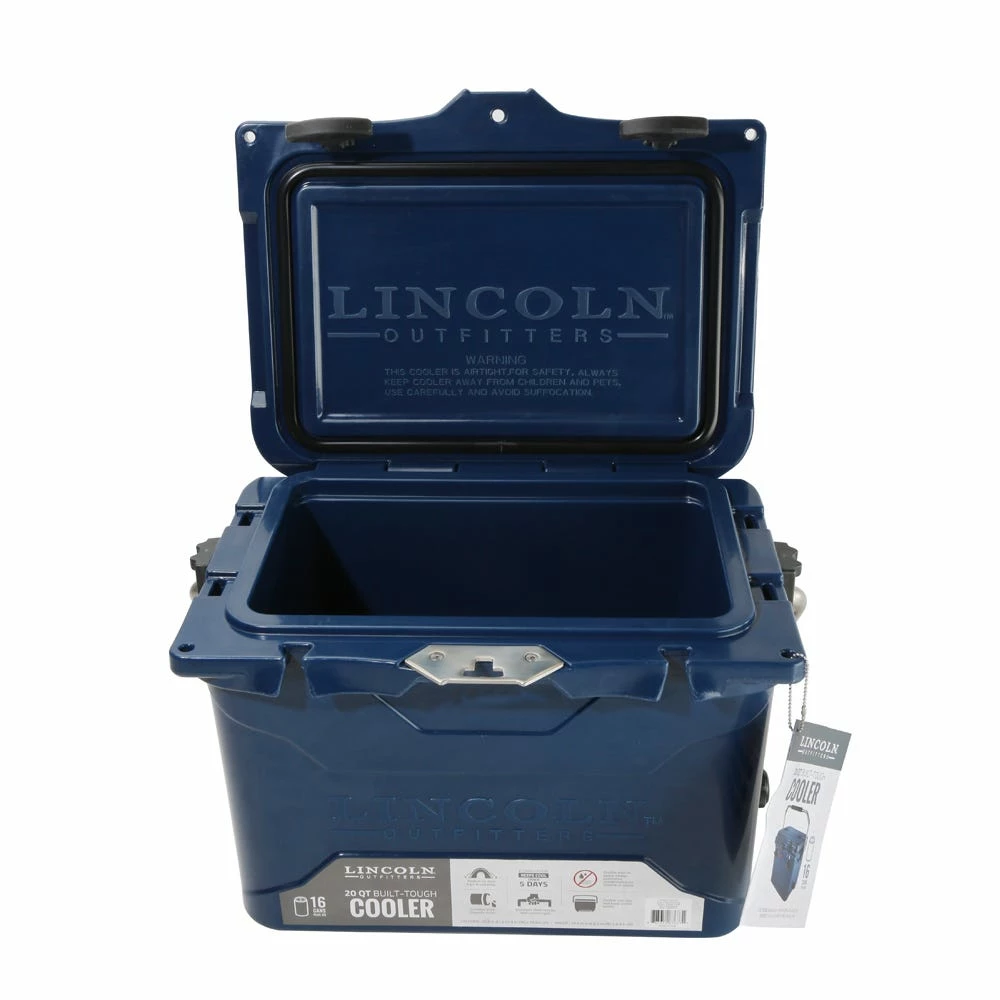 Lincoln Outfitters 20 Quart High Performance Cooler, Blue - 87-673-0204 - Coolers 4 Lincoln Outfitters 20 Quart High Performance Cooler, Blue - 87-673-0204 - Coolers - Image 4