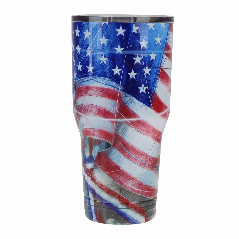 Lincoln Outfitters 30 Oz Stainless Tumbler USA Flag 88-086-0204 - Tumblers 6 Lincoln Outfitters 30 Oz Stainless Tumbler USA Flag 88-086-0204 - Tumblers - Image 6