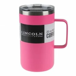 Lincoln Outfitters 20 Oz. Coffee Mug Pink 87-963-0204 - Water Bottles & Hydration