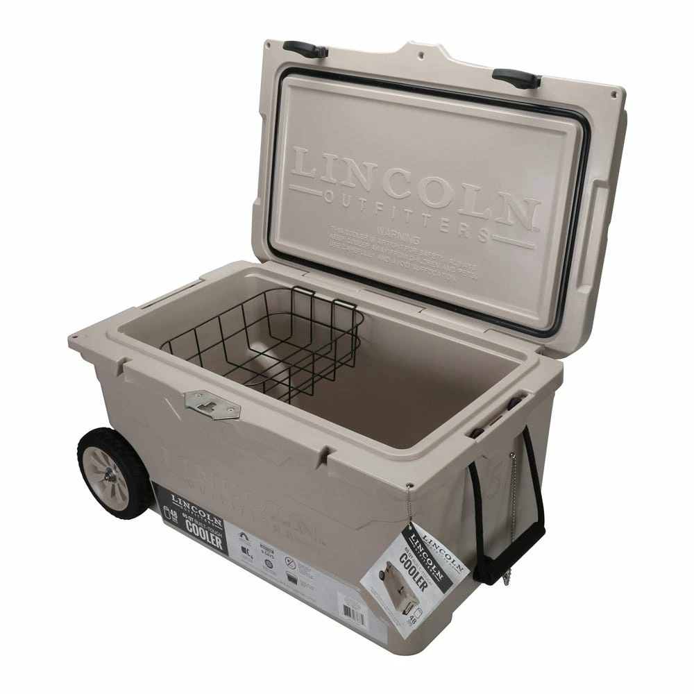 Lincoln Outfitters 65 Quart High Performance Cooler, Tan - 87-677-0204 - Coolers 3 Lincoln Outfitters 65 Quart High Performance Cooler, Tan - 87-677-0204 - Coolers - Image 3