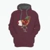 Lincoln Outfitters Flocking Fabulous Ladie's Long Sleeve Hoodie, Windsor Wine Light Heather - LO-LH34 - Hooded Sweatshirts Women's