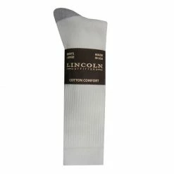 Lincoln Outfitters Men's Cotton Crew Sock 3 Pack - White / Size Xl L3/907-W-XL - Socks