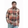 Lincoln Outfitters Men's Brawny Flannel Rust Plaid LOFB-A0418 - Long Sleeve Shirts