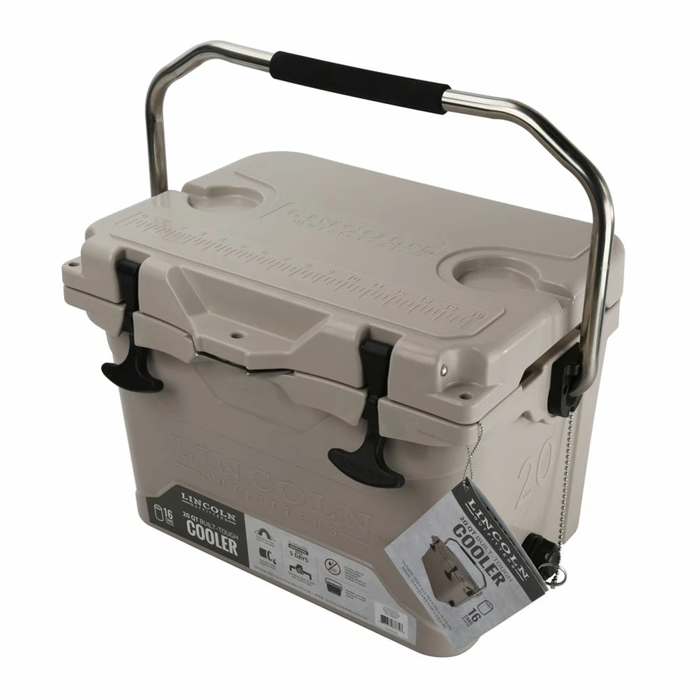 Lincoln Outfitters 20 Quart High Performance Cooler, Tan - 87-674-0204 - Coolers 1 Lincoln Outfitters 20 Quart High Performance Cooler, Tan - 87-674-0204 - Coolers