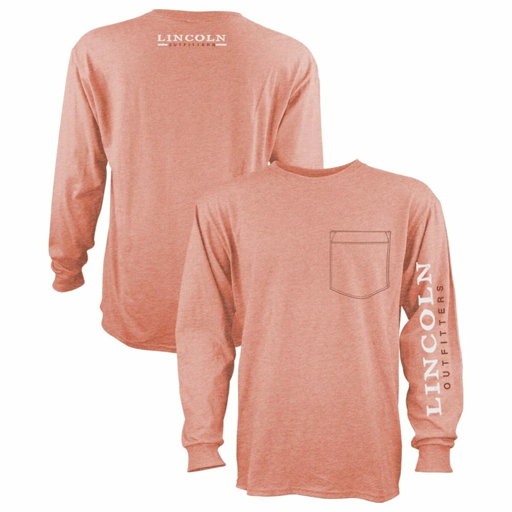 Lincoln Outfitters Men's Heavyweight Long Sleeve Pocket Graphic Tee Canyon Sunset Dark Heather - LOLSPK-01-CSDH - Long Sleeve Shirts 1 Lincoln Outfitters Men's Heavyweight Long Sleeve Pocket Graphic Tee Canyon Sunset Dark Heather - LOLSPK-01-CSDH - Long Sleeve Shirts
