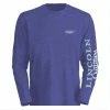 Lincoln Outfitters Ladie's Long Sleeve Logo Shirt, Spectrum Blue Dark Heather - LO-LLS708-SBDH - Long Sleeve Shirts Women's
