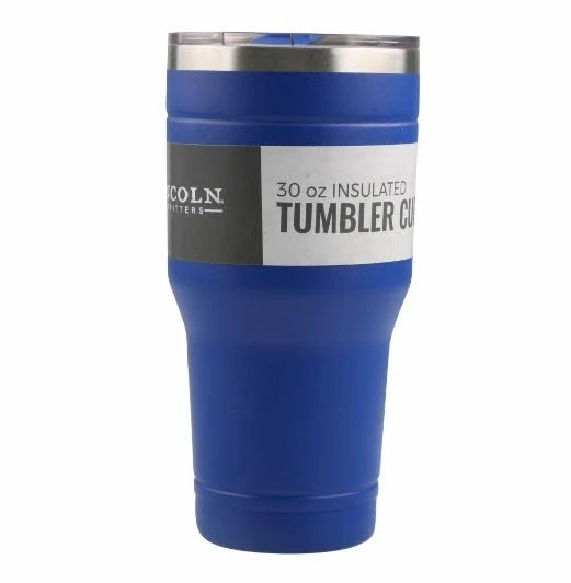 Lincoln Outfitters 30oz. Stainless Steel Blue Tumbler 30LO287 - Camp Kitchen 1 Lincoln Outfitters 30oz. Stainless Steel Blue Tumbler 30LO287 - Camp Kitchen